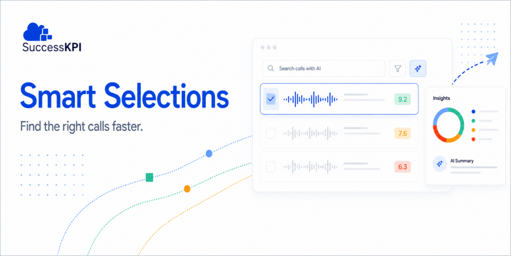 Introducing AI-powered Smart Selections. Find the right calls faster